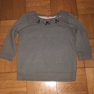 Joe Fresh gray necklace sweater 👾